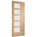 Lucca Double Glazed External Oak Door (M&T) with Obscure Glass
